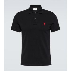 Ami Paris Ami De Cur 코튼 피케 폴로 셔츠 P00832257