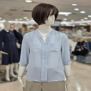 ab.f.z 세이브존09 키홀넥쉬폰 7부블라우스 afnz2b40e