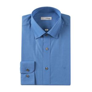 (듀퐁)24년 FW 신상 -SE4FM11LS152SBU(블루)- 일반핏 120수 스냅카라 솔리드 긴팔셔츠