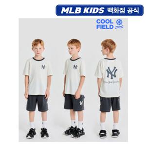 [MLB키즈] 스트릿 베이직 로고 티셔츠 아동 세트 7AS1B3253-50CRS