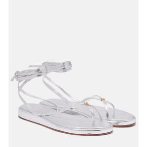 토리버치 Capri 메탈릭 레더 통 샌들 P01058067