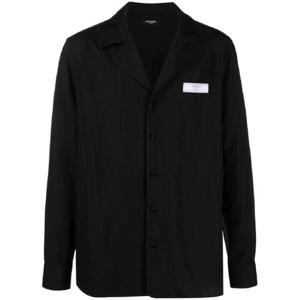 25 FW 발망 로고 패치 긴소매 셔츠 BH0HU237VD44 TP432447926