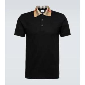 버버리 Burberry Check 코튼 피케 폴로 셔츠 P00818361