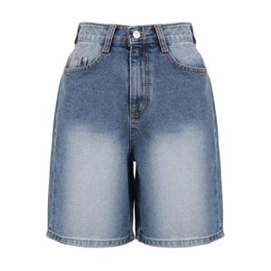 [에이비에프지]하이웨이스트 데님 반바지 APZ5QE361G