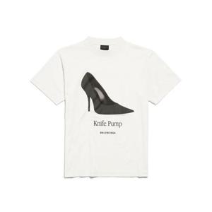 발렌시아가 반팔 티셔츠 809122 TSVN4 9012 WHITE