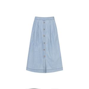 [폴햄]여성 쿨링 데님 버튼 스커트 PHF2RR2070