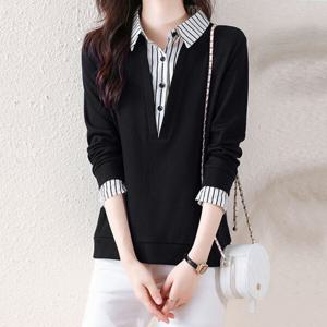 [베나프]앤쥬 스트라이프 레이어드 셔츠_BJ1LS015