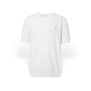 [헤지스] 남성 솔리드 라운드넥 반팔니트 HZSW5B554IV