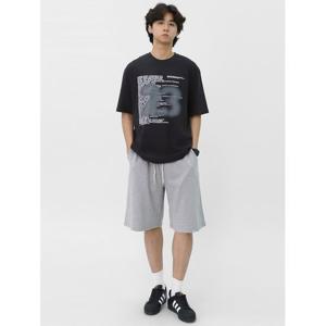 [스콰즈] 남자 버뮤다 팬츠 와이드 밴딩 반바지 SHL091