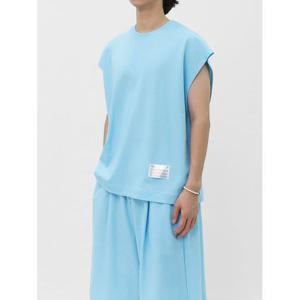 [빌리버스] 남성 민소매 피그먼트 오버핏 라운드 나시티 BNE056