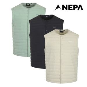 [택가129,000원] 네파 남성 리니아 넥리스 튜브 경량 다운 베스트 7I51341