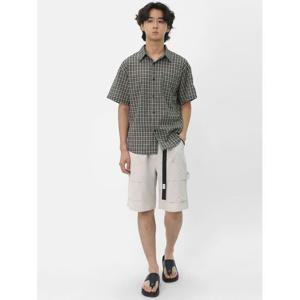 [스콰즈] 남자 발수 스판 벨트 밴딩 쿨반바지 SIRP001