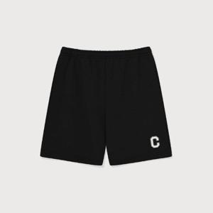 M 커버낫반바지 CQK CO2502SO31-BK 레귤러 C 로고 스웨트 쇼츠 Black