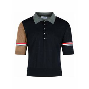[THOM BROWNE] 라프리마 남성 폴로 Fun Multicoloured 버진 울 셔츠 MKP147FY1014978 Blue /8