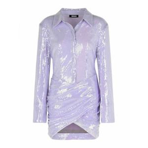 [ROTATE] 라프리마 여성 숏 Misty Lilac 폴리에스테르 시퀸 미니 원피스 1143521657 메탈릭 /8