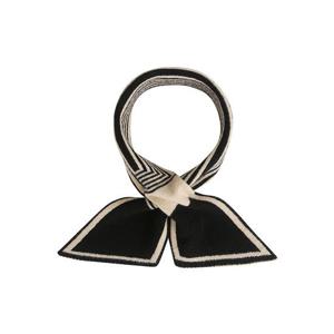 [베스띠벨리]블랙 배색 스퀘어 쁘띠 머플러 BHAFX2013