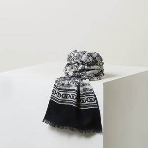 [헤지스ACC] Toile de Jouy 네이비 울 롱 스카프 HISC5F363N2