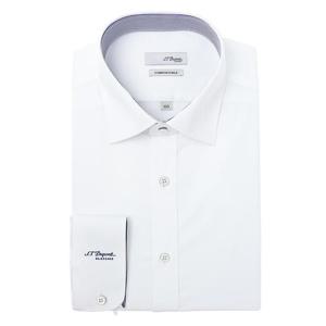 [에스티듀퐁(셔츠)]신축성좋은스트레치기본슬림핏셔츠SE5FM22LS753SWH