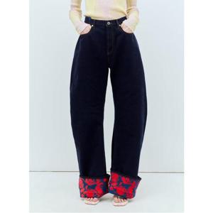 25 FW 버버리 Rose Cuffs 로즈 커프 헤비웨이트 데님 진 인디고 8080780 A1503