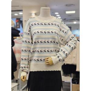 오조크 세이브존01 튤립 물결넥 니트 HOTSCWR511P