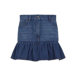 발렌티노 가라바니 미디 스커트 7B3DD20L9KH558 BLUE