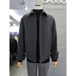 바쏘옴므 세이브존03 바쏘옴므 남자 가을 겨울 울  혼방 블루종 점퍼 WAGSZ3UA10A