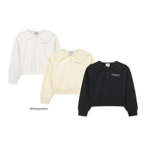 디스커버리키즈 DKTR91056 여아 세미크롭 반집업 맨투맨