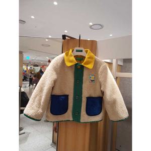 베네통키즈6 컬러 블록 뽀글이 점퍼 QAJP03561 25FW