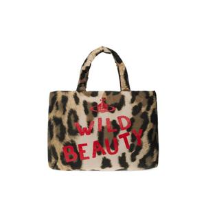 25 FW 비비안웨스트우드 레오파드 프린트 로고 라지 토트 백 4D01000HUW01AW TP443988954