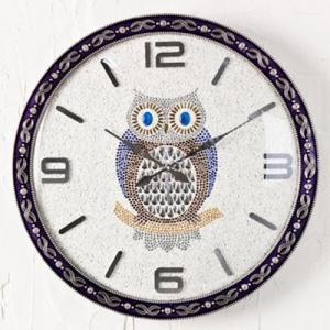 아트박스/추카추카넷 [정품]  부엉이 주석 저소음 벽시계