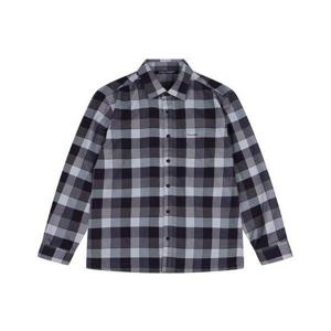 [크로커다일남성]CDAA7WS3415_가을 레트로 변형 체크 남방