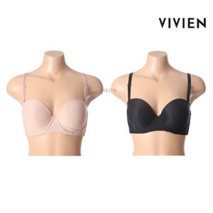 [비비안(언더웨어)]끈 탈부착 가능한 오프숄더 전용 반컵 몰드 브라 BR366A