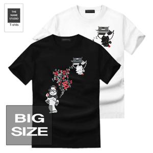 더네임스튜디오 유니크한 반팔티 영어놀이 3XL~4XL 빅사이즈