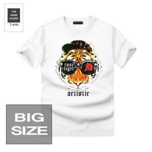 더네임스튜디오 유니크한 반팔티 타이거 3XL~5XL 빅사이즈