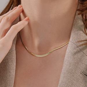 제이로사 14k 뉴 볼륨 뱀줄 목걸이 3mm