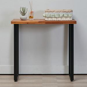 [에보니아 코나 멀바우 철제책상테이블/콘솔 800x300