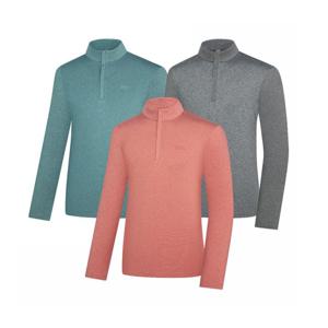 [콜핑]LD08 남자 가을 멜란지 약기모 집업등산티셔츠 KTT4339M