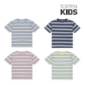[탑텐키즈]MKD2TS3001 23년 SS 아동) 멀티 스트라이프 반팔티