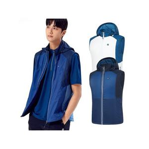 [콜핑] 2071VK111M 방풍 냉감 배색 스판 남성 여름 등산조끼