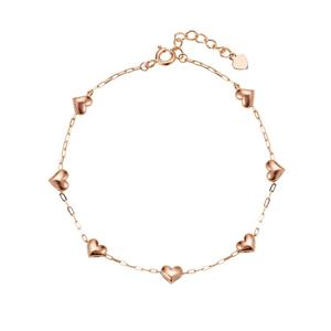 제이로사 14k 뉴 통통 라인 하트 팔찌