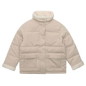 [오션스카이]여아 양털 카라 중힙 기장 캐주얼 패딩 점퍼