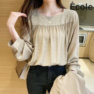 [에꼴드파리]시어링 블라우스_F38WBB006Z