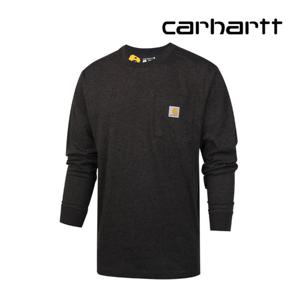 칼하트 남성 긴팔티셔츠 포켓 롱 슬리브 카본헤더 K126-CR