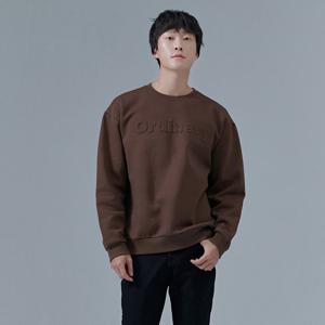 남성 엠보프레스 기모 맨투맨 티셔츠-CFRK5122D08