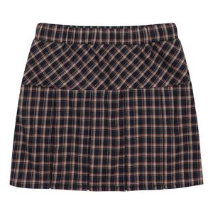 [에꼴리에] 여자 겨울이월 기모체크밴딩플리츠스커트(23D5851)