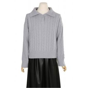 [예쎄 오피스](예쎄) 꽈배기 카라 니트 티셔츠(S3FKN019A)