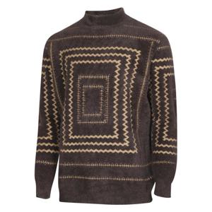 남성 겨울 도톰한 모헤어 반폴라 니트 LM-KN-811-브라운