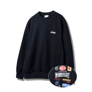 [지프] 그래픽 맨투맨 블랙 티셔츠 JP1TSU815