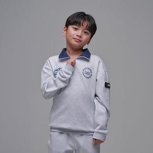 [내셔널지오그래픽키즈] K241USW940 반집업 맨투맨 WHITEMELANGE