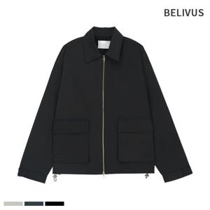 [빌리버스] 남자 투웨이 자켓 카라 면자켓 간절기 아우터 BRV109